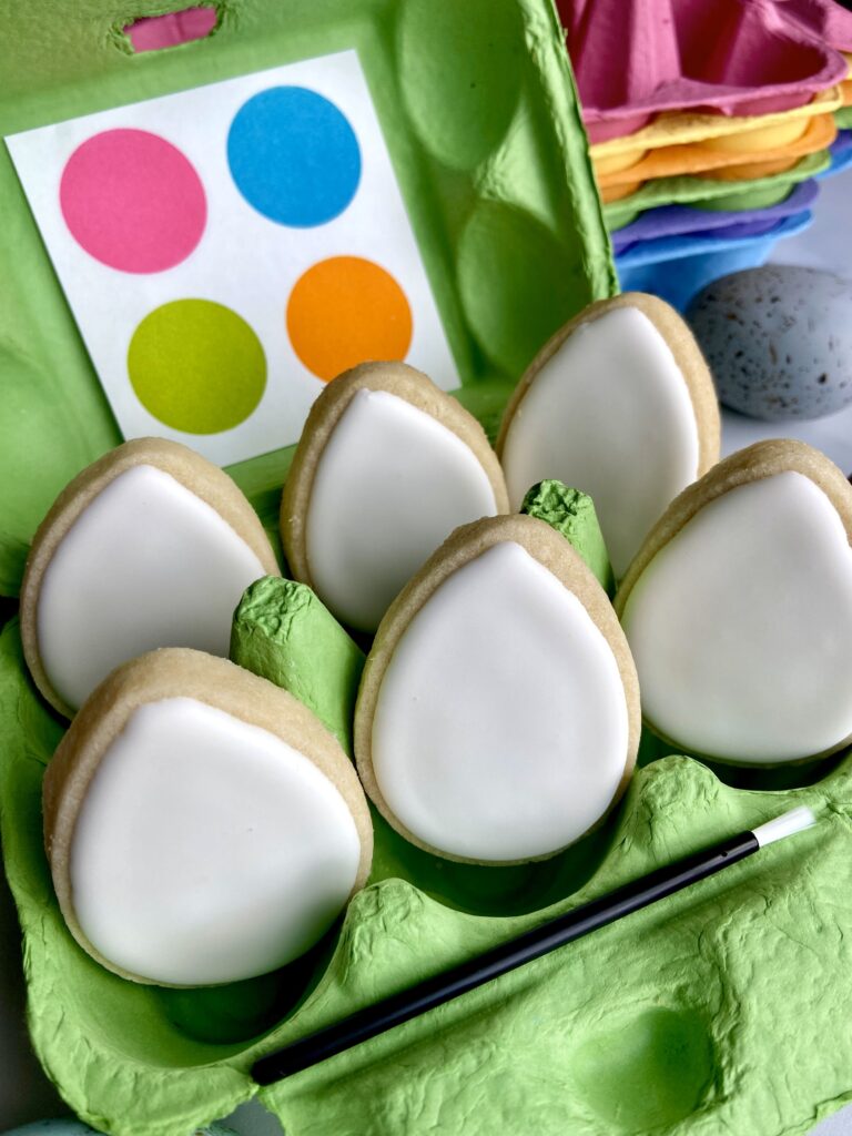 Paint Your Own Easter Egg Cookies