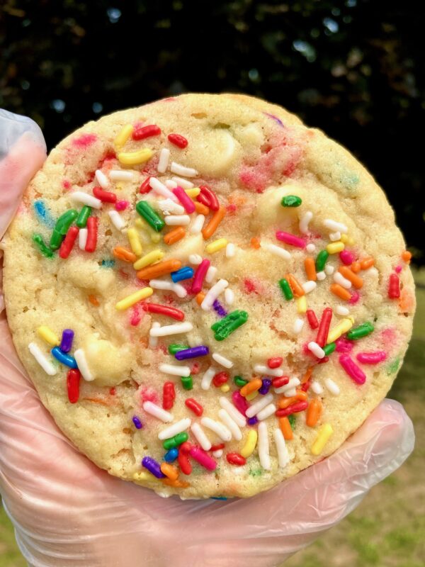 White Chocolate Funfetti Cookies