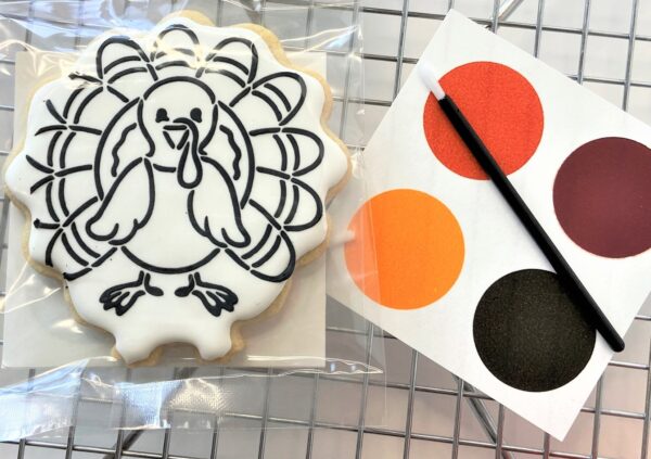 Paint Your Own Turkey Sugar Cookie