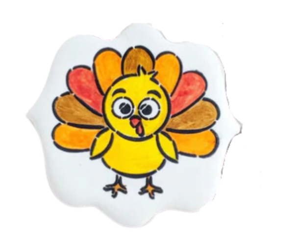 Cute Little Turkey Sugar Cookie